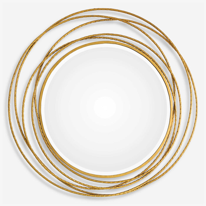 Wind Round Mirror – Gold