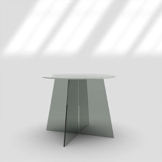 Acrylic C Table - Translucent Black