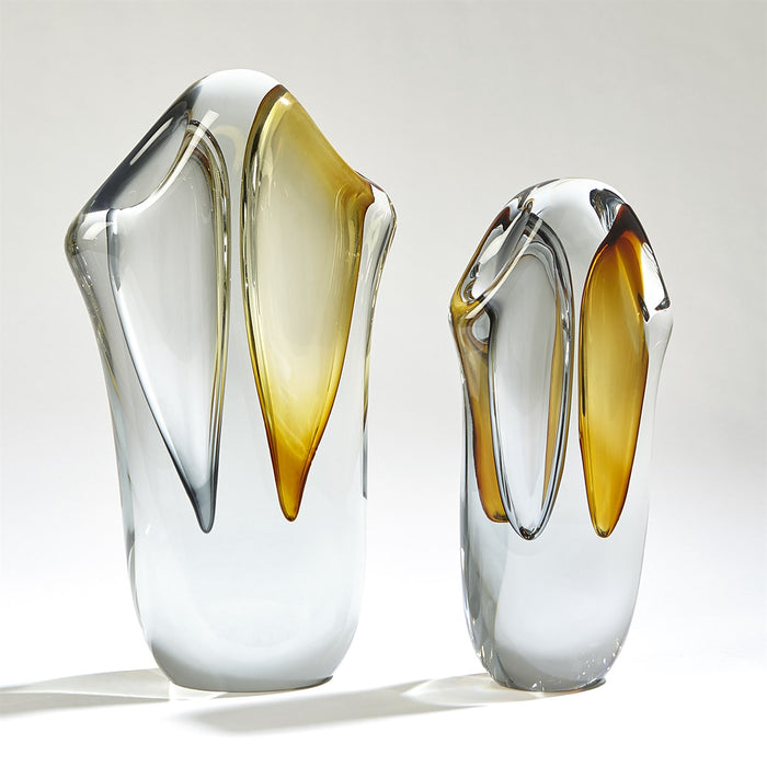 Andelle Vase - Amber / Grey