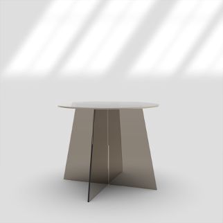 Acrylic C Table - Translucent Bronze