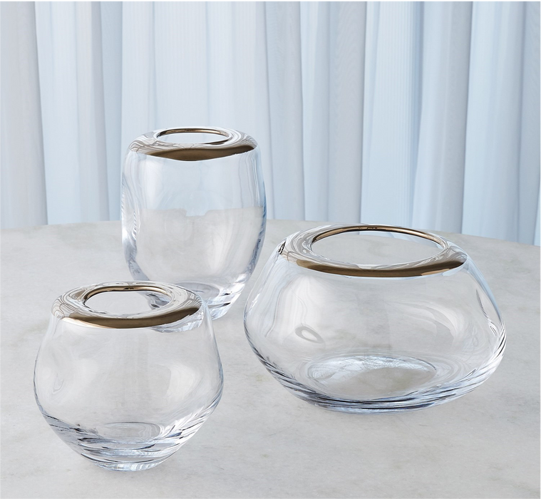 Metallic Organic Vase