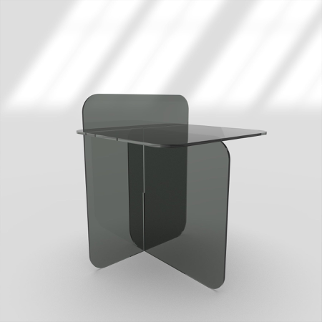 Acrylic Tetris Table - Translucent Black