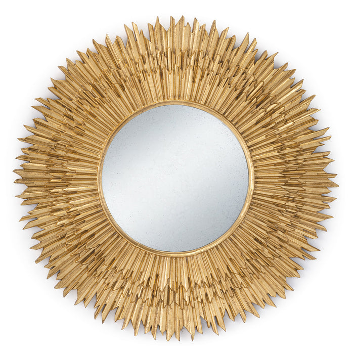 Hawk Mirror Large - Antique Gold Wood