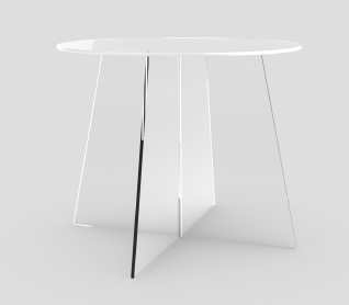 Acrylic C Table - Clear