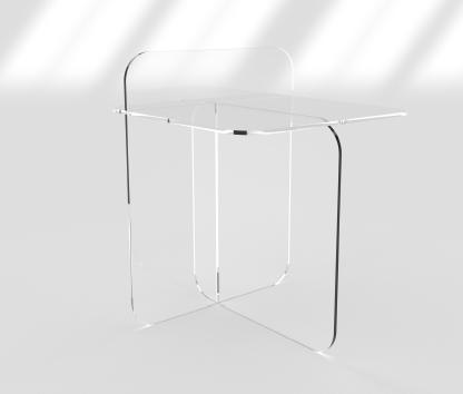 Acrylic Tetris Table - Clear
