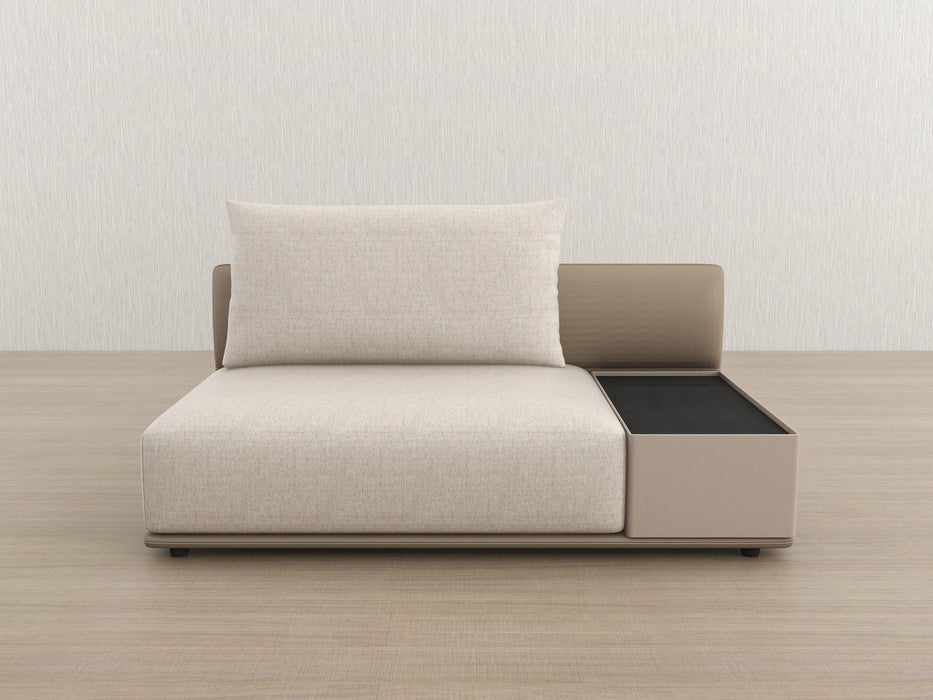 Elan-35 61" Armless Sofa w/ Table Component