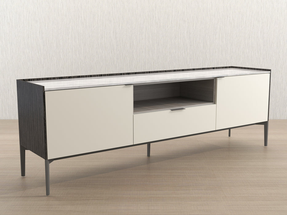 Matrix 78" Media Cabinet (Marble Top) High