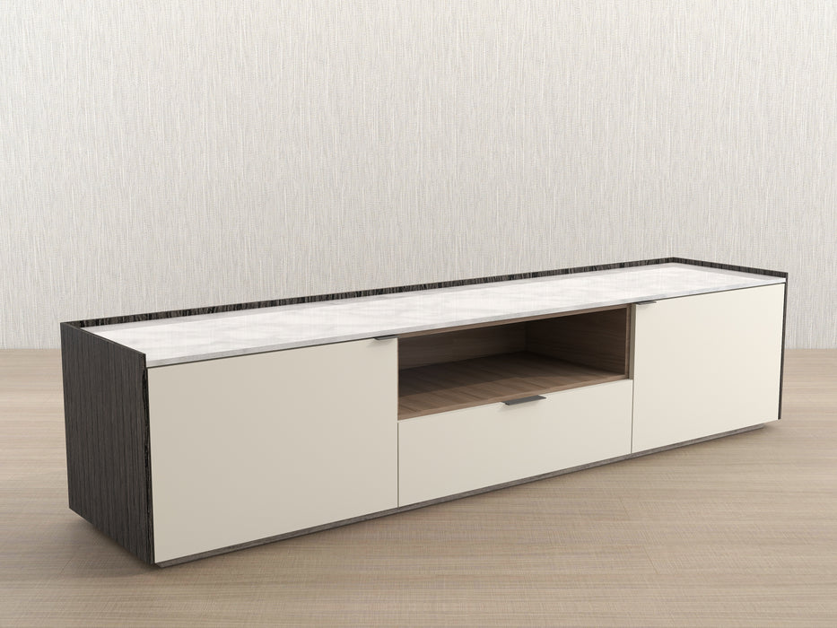 Matrix 78" Media Cabinet (Marble Top) Low