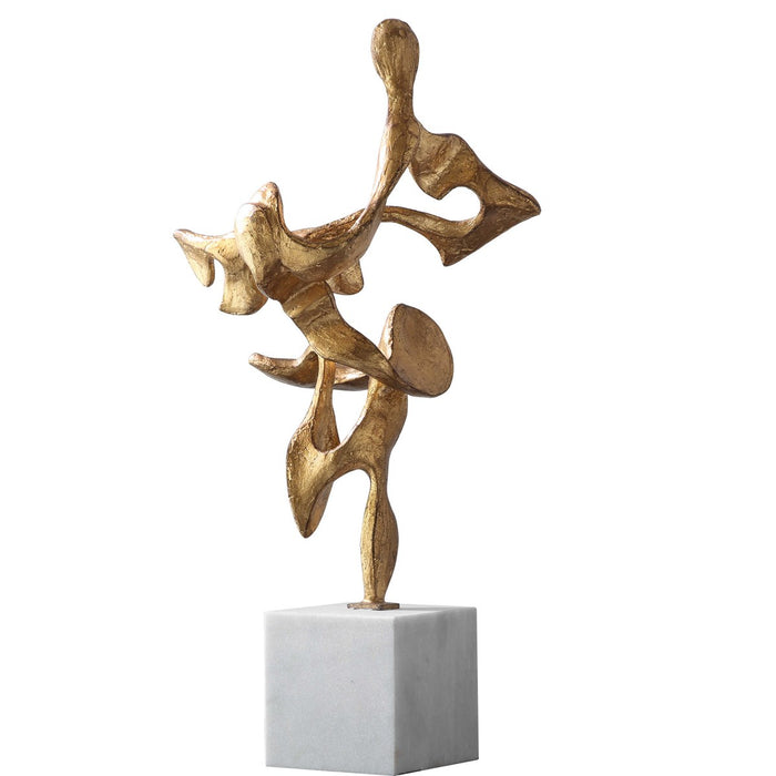 Flamenco Sculpture Gold