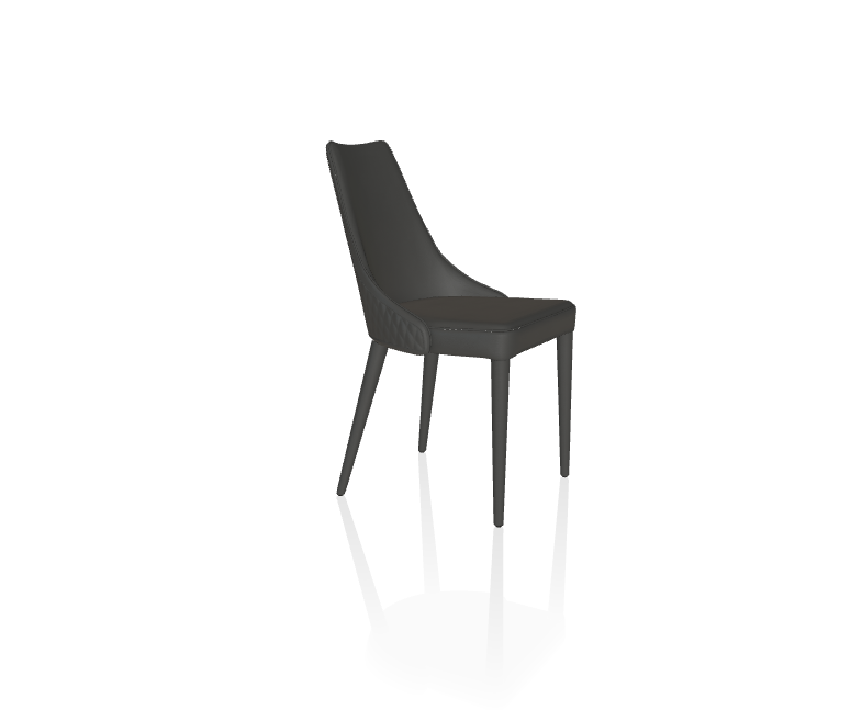 Clara Dining Chair with Quilted Backrest