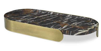 Zenge Black Tray - Michelangelo Marble