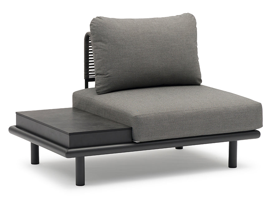 Ibiza Armless Chair with Side Table