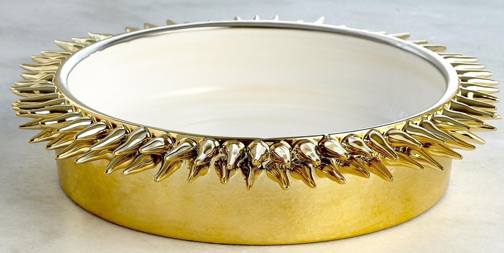 Pike Low Bowl - Gold