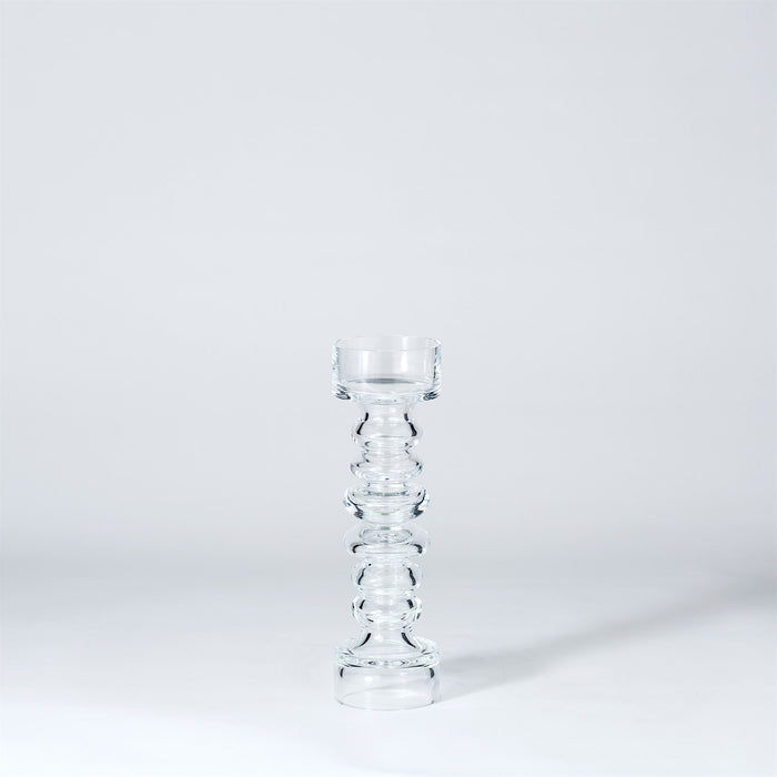 Glass Rococo Candleholder Vase