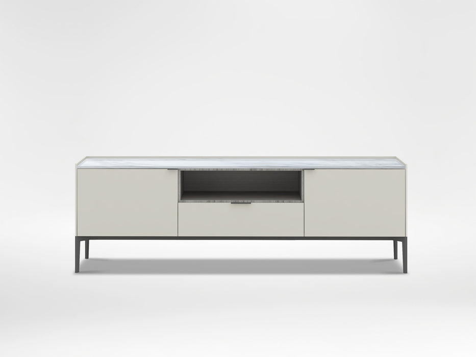 Matrix 78" Media Cabinet (Marble Top) High