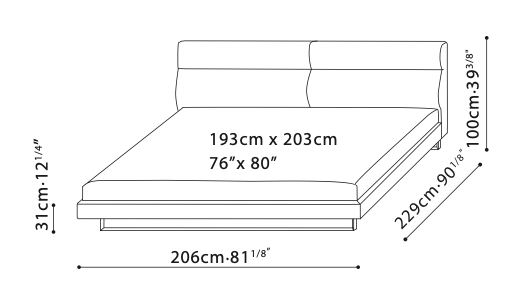 Amor King Bed