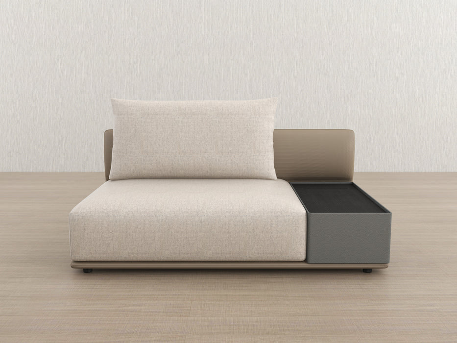 Elan-35 61" Armless Sofa w/ Table Component