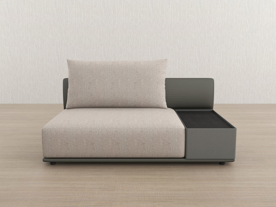 Elan-35 61" Armless Sofa w/ Table Component