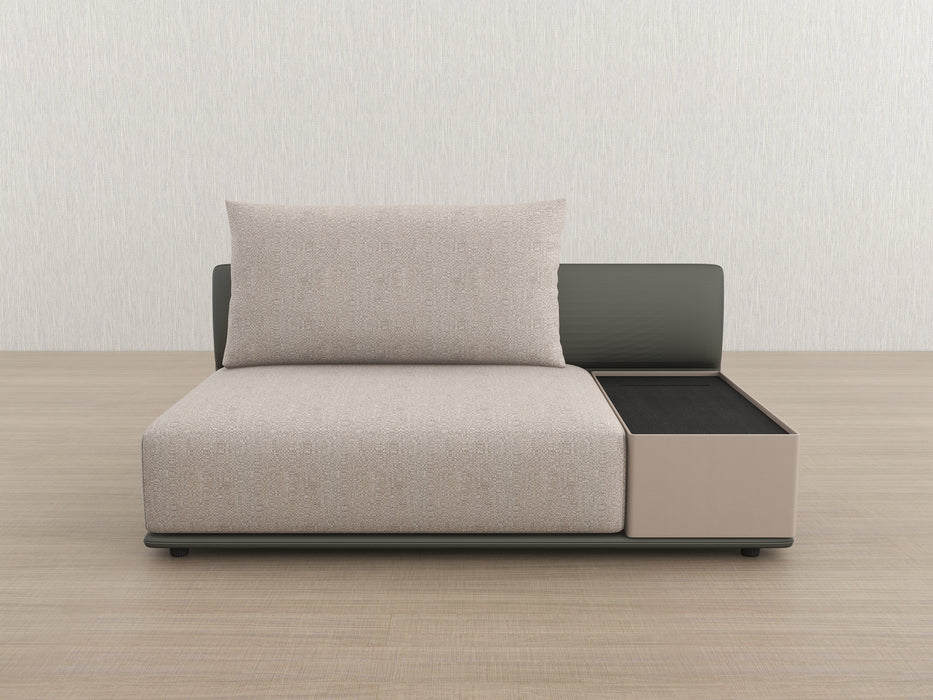 Elan-35 61" Armless Sofa w/ Table Component