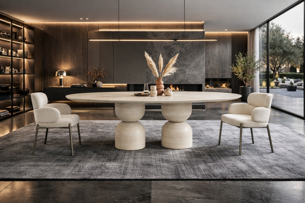 Rock Oval Dining Table