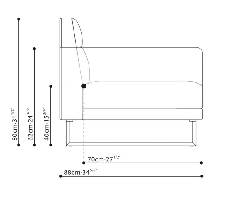 Amor-35 Sofa Configuration 4