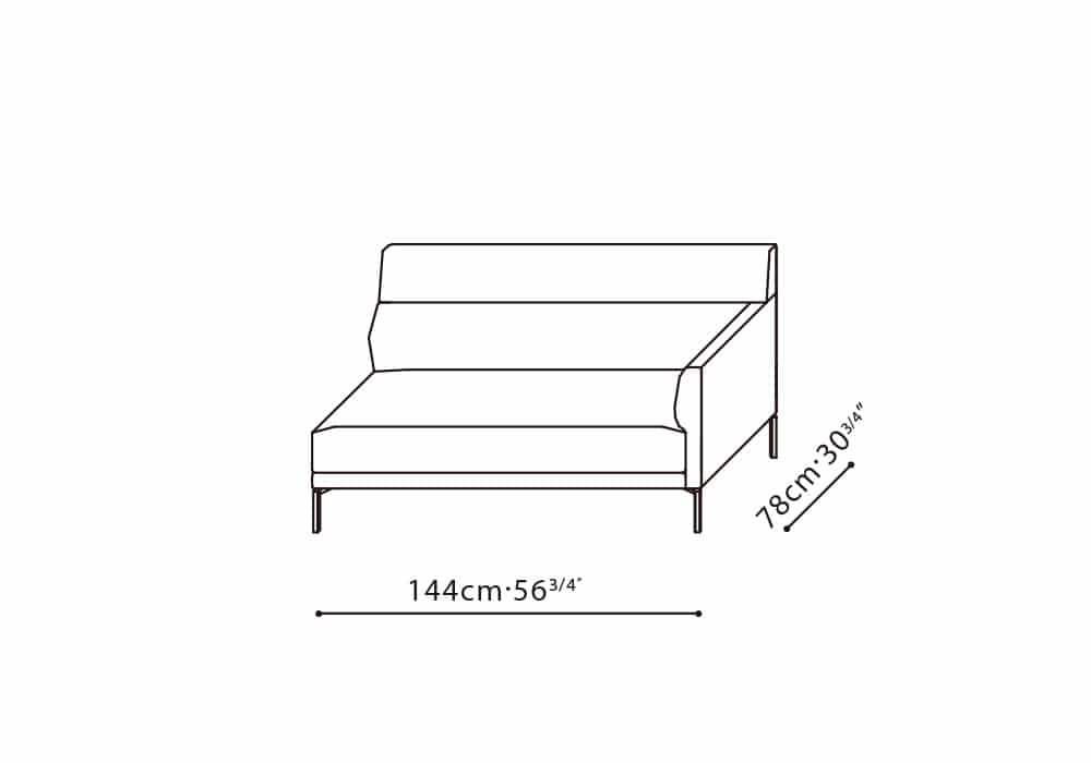 Amor-30 57” RAF Sofa
