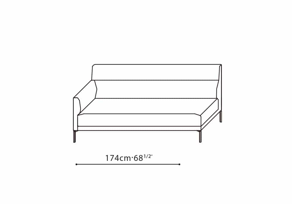 Amor-30 68” LAF Sofa