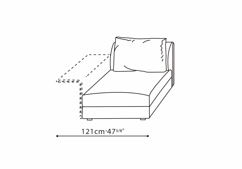 Bloom 47” L-Component Sofa (LAF)