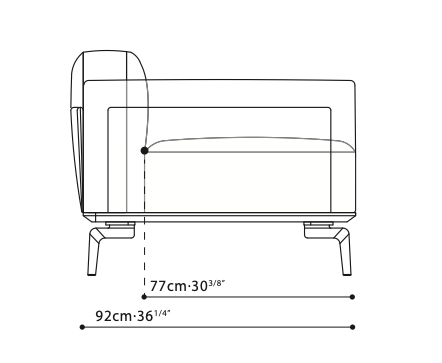 Moda Sofa 85"