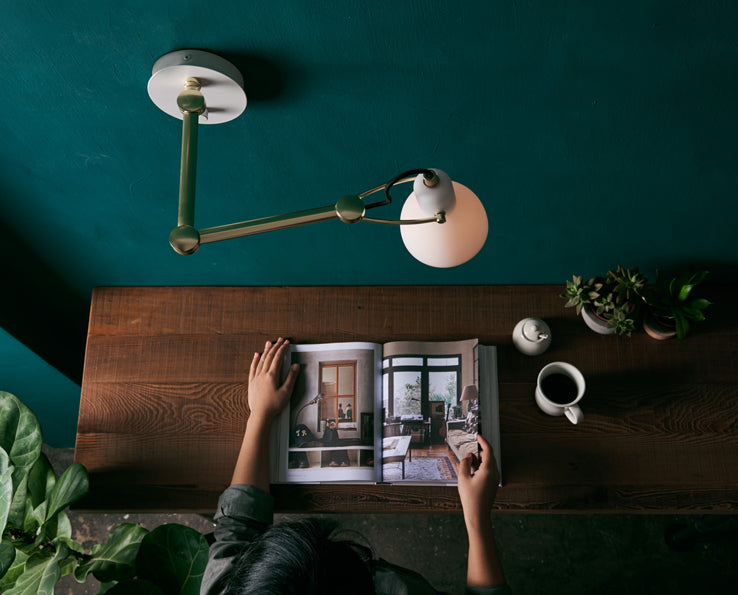 Lior Opal Mini Wall Lamp With Arm