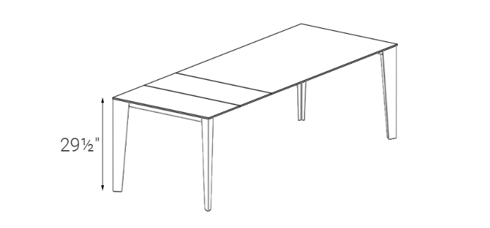 Cruz Table W/ Extensions