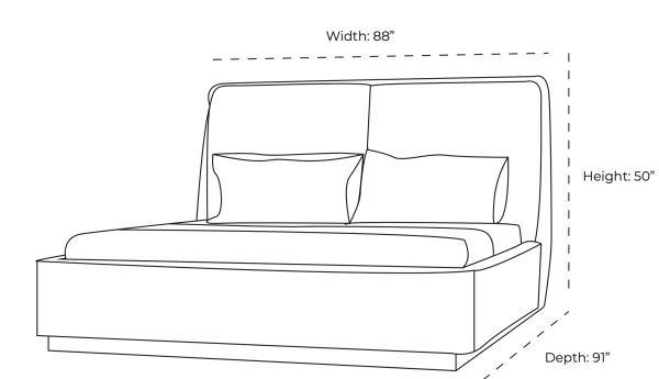 Mina King Bed