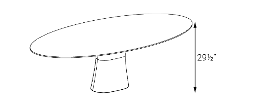Podium Oval Table