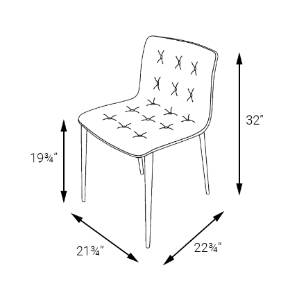 Kuga Dining Chair -Metal