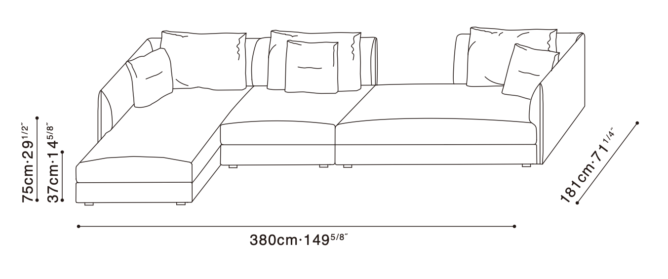Bloom Sofa Configuration 2