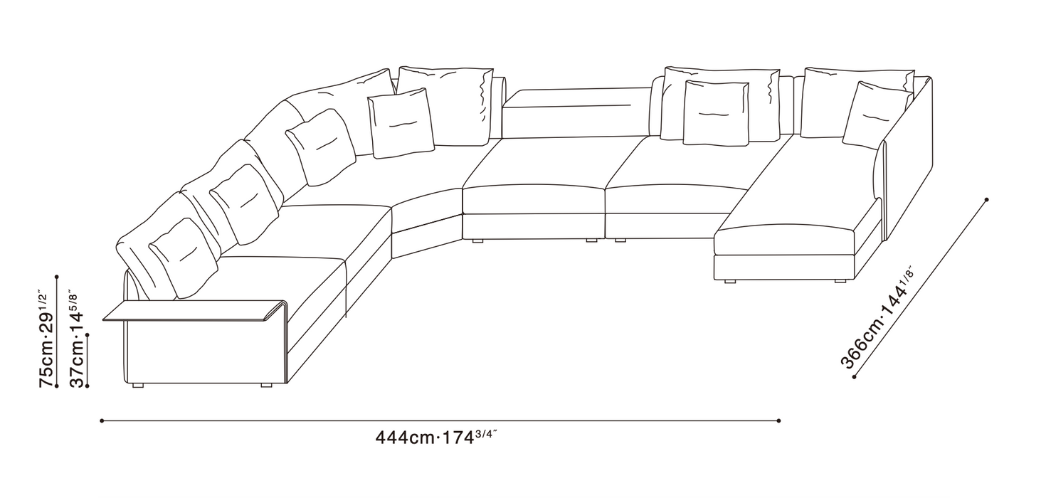 Bloom Sofa Configuration 4