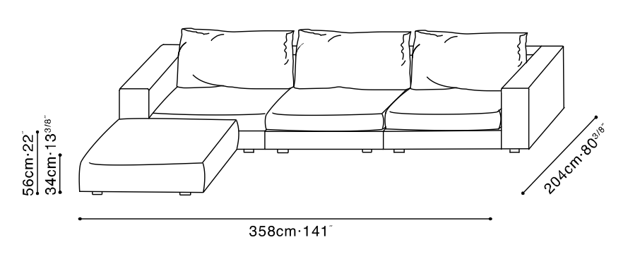 Casa-40 Sofa Configuration 1