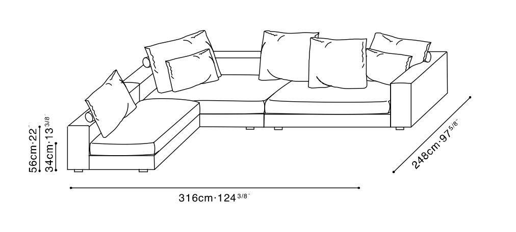 Casa-45 Sofa Configuration 2