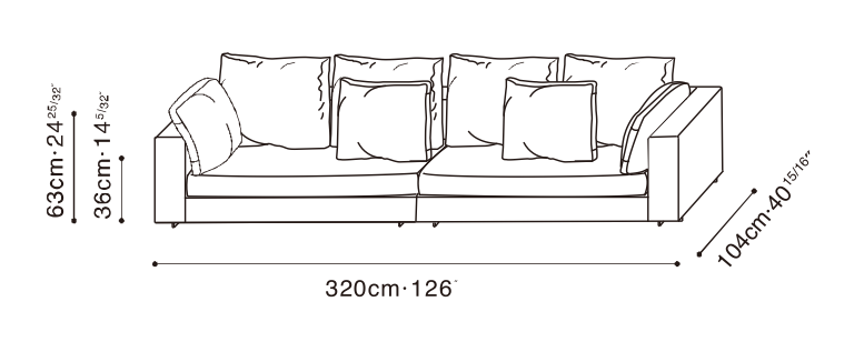 Clouds Sofa Configuration 1