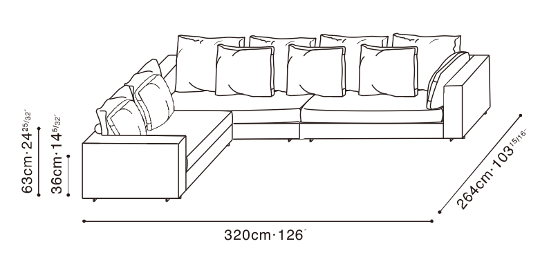 Clouds Sofa Configuration 2