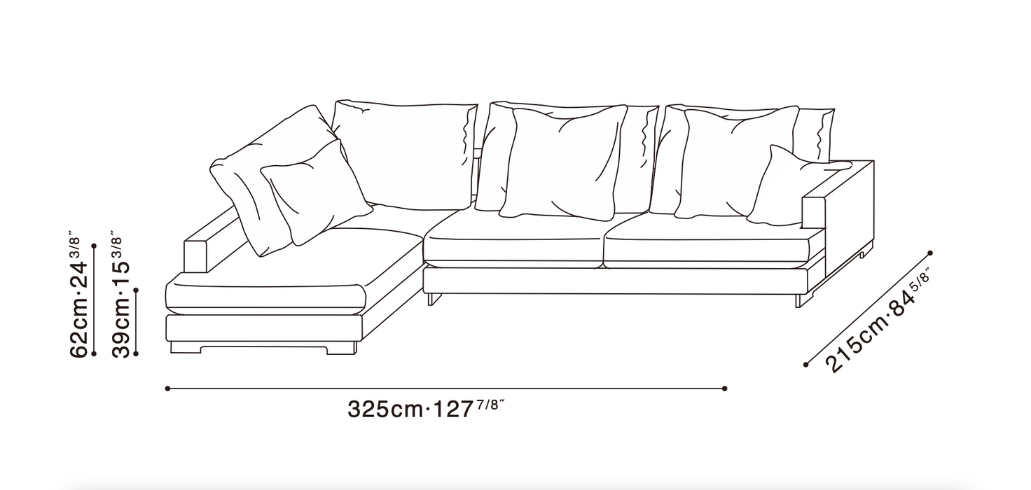 Easytime Sofa Configuration 5 (43" Depth)