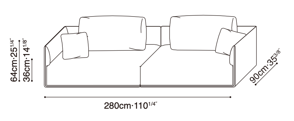 Elan-35 Sofa Configuration 1