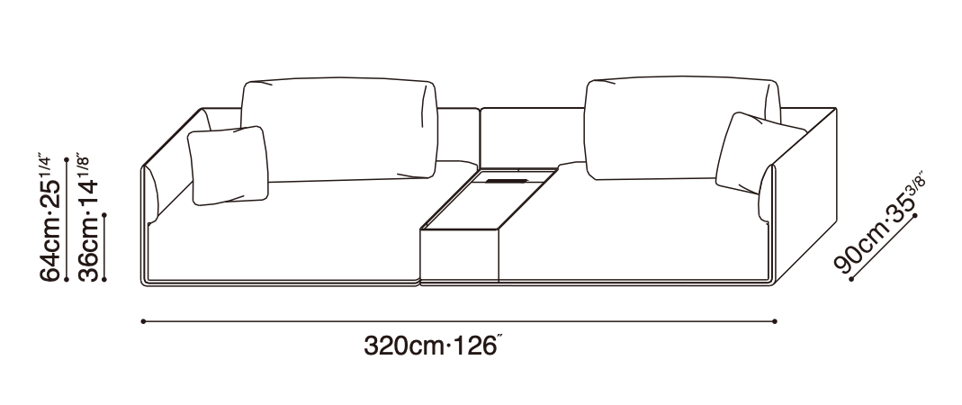 Elan-35 Sofa Configuration 4