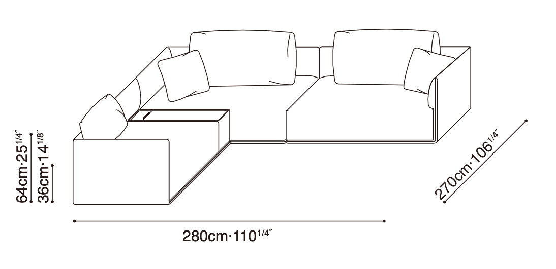 Elan-35 Sofa Configuration 5