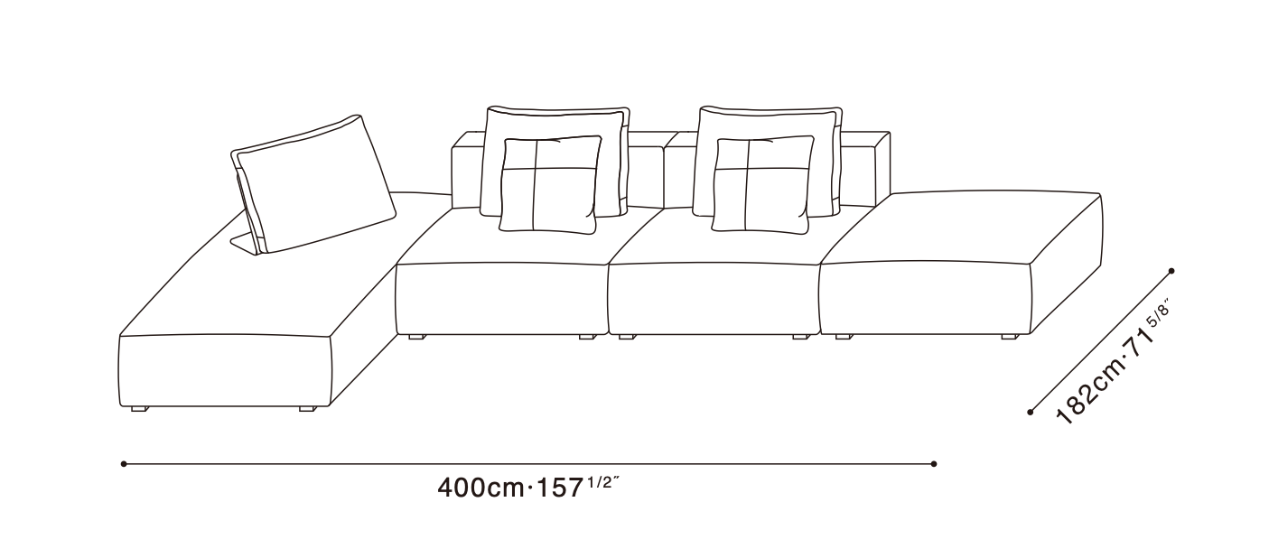 Rubix Sofa Configuration 4