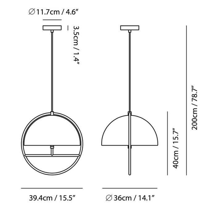 Guan Large Pendant