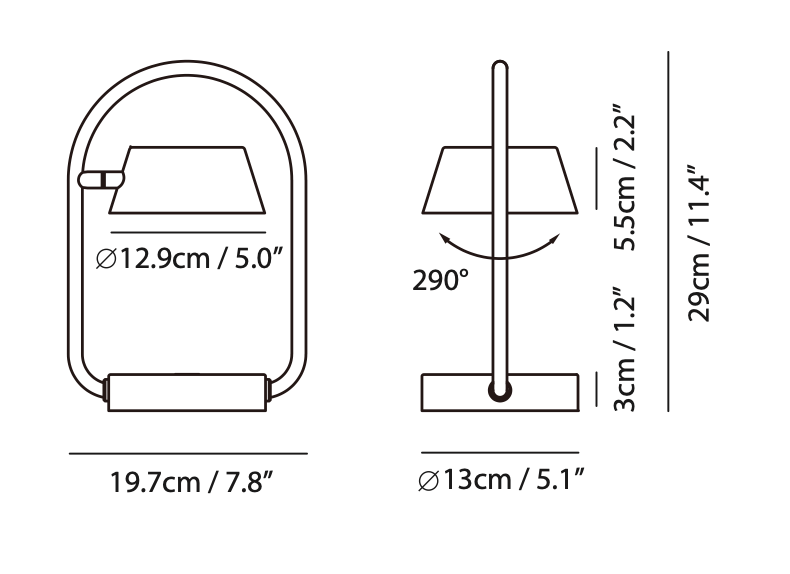 Pol Ring Portable Table Lamp
