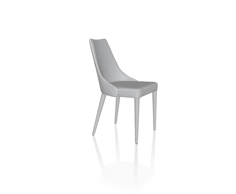 Clara Dining Chair with Quilted Backrest