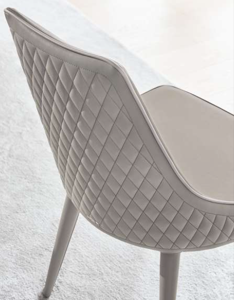 Clara Dining Chair with Quilted Backrest