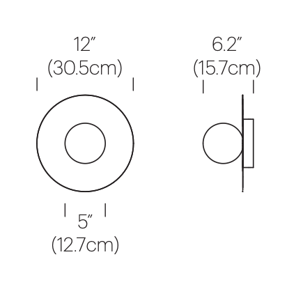 Ola 12 Disc Flush Lamp